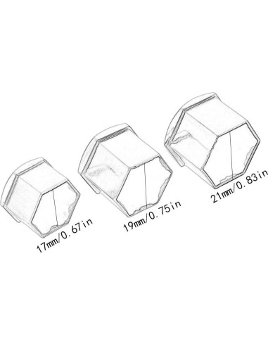 Cubiertas de Tuerca de Rueda Mtsooning 21mm Plateadas - 21 Pcs