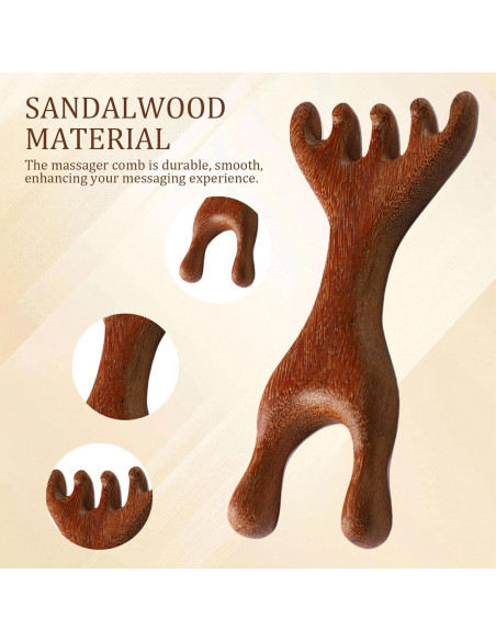 Peine de Masaje de Madera Sándalo Panthra 12.5x5.7cm Peine de Masaje de Madera Sándalo Panthra 12.5x5.7cm
