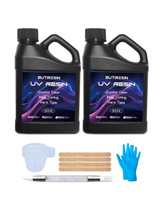 Resina UV 1000g ButiResin - Cristalina, Curado Rápido, Baja Viscosidad