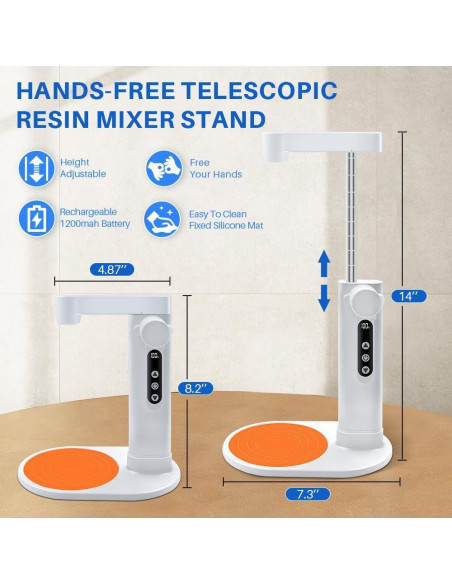 Mezclador de Resina Eléctrico OSBANG con Soporte Telescópico Mezclador de Resina Eléctrico OSBANG con Soporte Telescópico