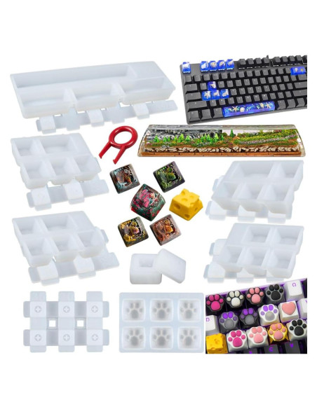 Juego de Moldes de Silicona FUNSHOWCASE para Teclado Mecánico Juego de Moldes de Silicona FUNSHOWCASE para Teclado Mecánico
