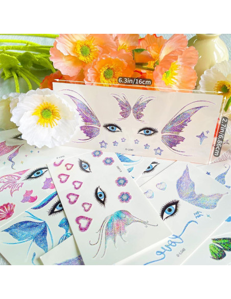 Kit de Maquillaje JoyfulGlam con Calcomanías de Mariposa Brillante Kit de Maquillaje JoyfulGlam con Calcomanías de Mariposa Brillante