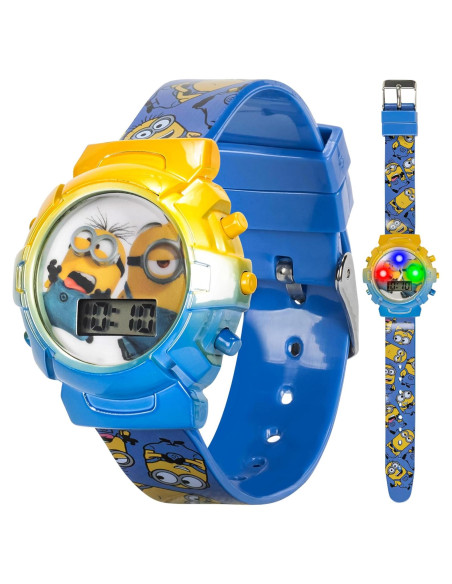 Reloj de Niños Minions con Luces Intermitentes y Pantalla LCD Reloj de Niños Minions con Luces Intermitentes y Pantalla LCD