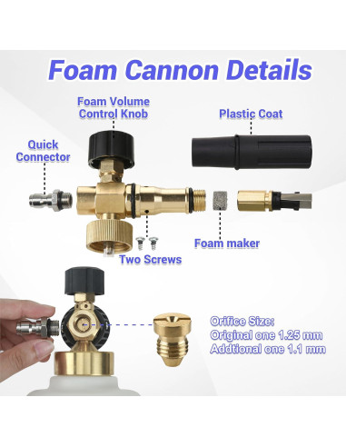 Cañón de Espuma Tool Daily Doble Punta 1.13 kg 3600 PSI