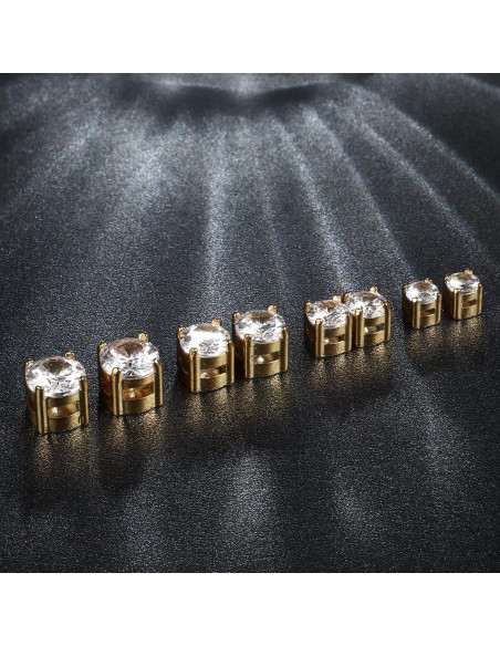Pendientes Magnéticos Jstyle 4-7mm Acero Inoxidable Oro Pendientes Magnéticos Jstyle 4-7mm Acero Inoxidable Oro