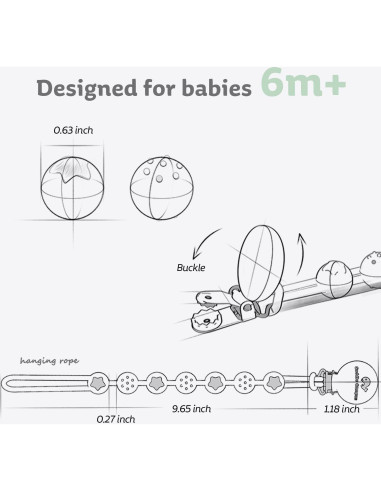 Clip de Chupete de Silicona Cuddle Campus - Paquete de 2