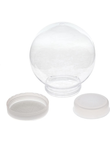 Globo de Nieve DIY 130mm Creative Hobbies - Plástico Transparente