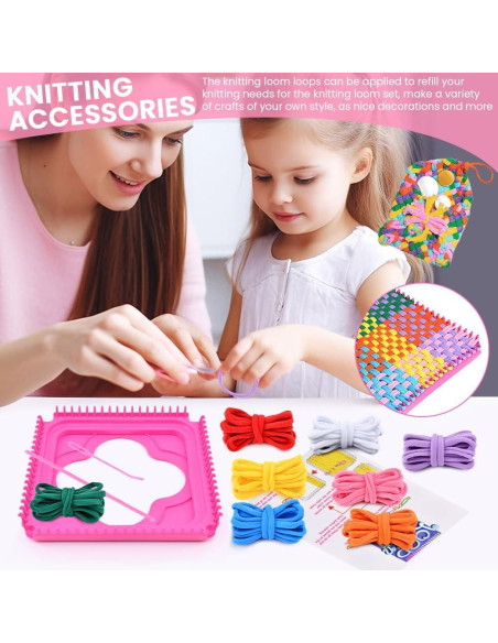 Kit de Telar de Tejer CALIDAKA para Manualidades - 96 Bucles Kit de Telar de Tejer CALIDAKA para Manualidades - 96 Bucles
