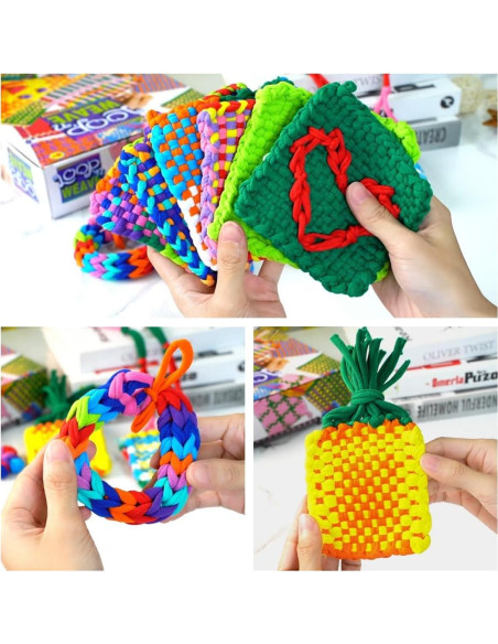 Kit de Telar Disracker para Tejer - Manualidades para Niños Kit de Telar Disracker para Tejer - Manualidades para Niños