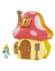 Casa de Hongo Pitufos Jakks con Figura de Pitufina