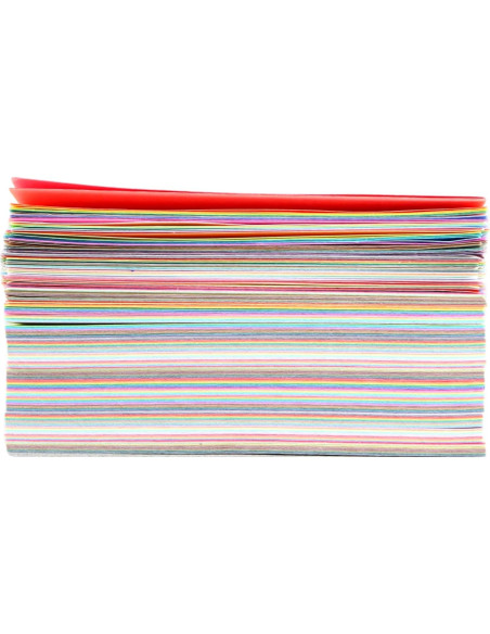 Papel de Origami Needzo, 200 Hojas Cuadradas de Colores 15.24cm Papel de Origami Needzo, 200 Hojas Cuadradas de Colores 15.24cm