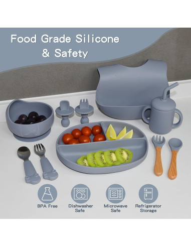 Juego de Alimentación de Silicona SILI FACTORY - 10 Piezas