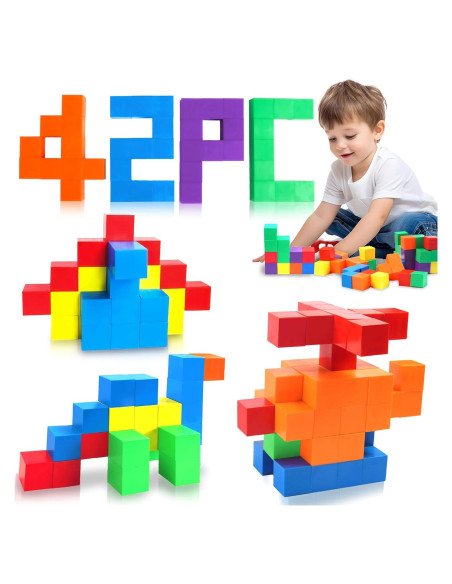 42PCS Bloques Magnéticos Chilvil 3.05 cm Juguetes Montessori 42PCS Bloques Magnéticos Chilvil 3.05 cm Juguetes Montessori