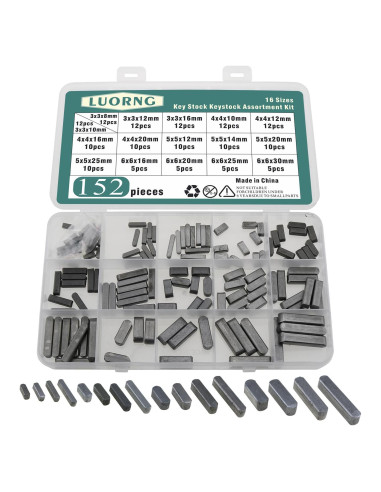 Juego de 152 Pasadores Planos Doble Cabeza LUORNG 8-30mm