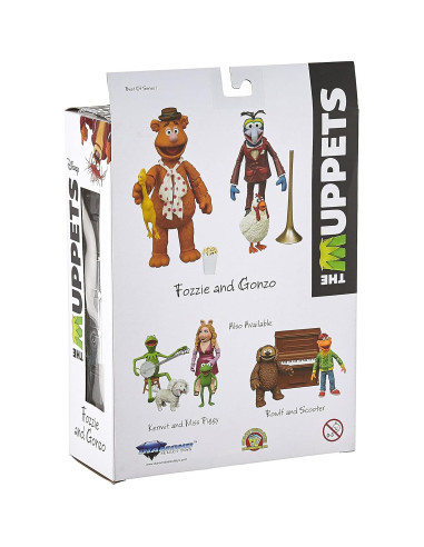 Figuras de Acción Muppets Gonzo y Fozzie Diamond Select 17.78 cm