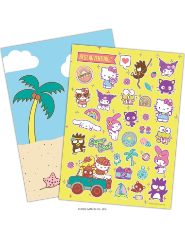 Bloc de Stickers Hello Kitty y Amigos - 350 Stickers para Colorear