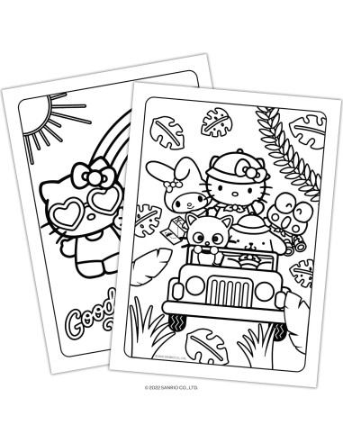 Bloc de Stickers Hello Kitty y Amigos - 350 Stickers para Colorear