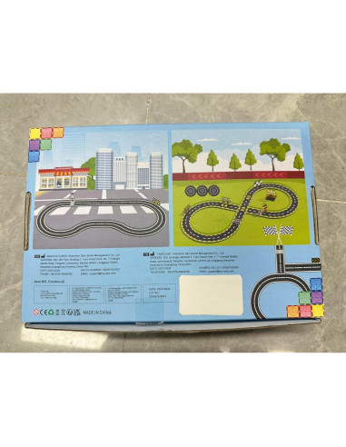 Conjunto de Pista de Carreras Coodoo 24PCS - Azulejos Magnéticos