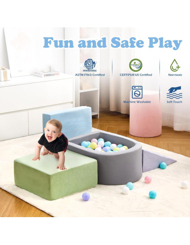 Juguetes de Escalada KIZLAND 5 Piezas para Niños 1-3 Años