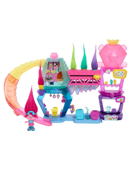 Set de Juego DreamWorks Trolls Mount Rageous Mattel con Reina Poppy y 25 Accesorios Set de Juego DreamWorks Trolls Mount Rageous Mattel con Reina Poppy y 25 Accesorios