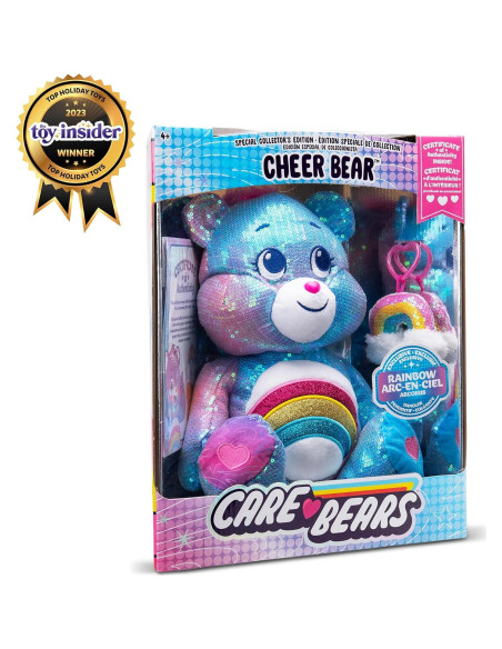 Peluche Care Bears Cheer Bear con Lentejuelas 35.56 cm Peluche Care Bears Cheer Bear con Lentejuelas 35.56 cm