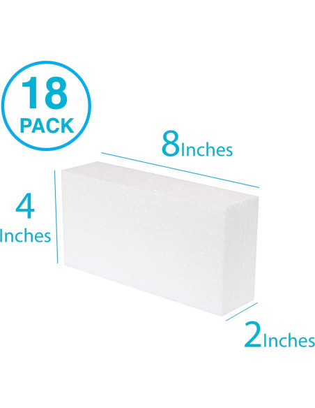 Bloques de Espuma Dura Silverlake 18 Piezas 20x10x5 cm Bloques de Espuma Dura Silverlake 18 Piezas 20x10x5 cm