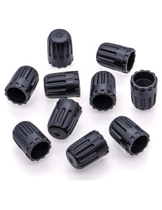 10 Tapones de Válvula de Neumático MEAJOO con Sello O-Ring