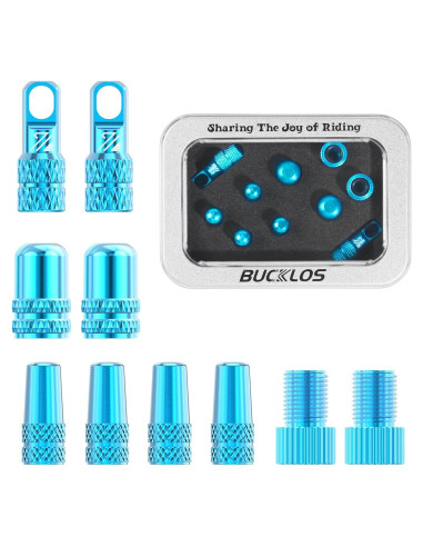 Conjunto de Tapas de Válvula BUCKLOS para Bicicletas - 10 Piezas