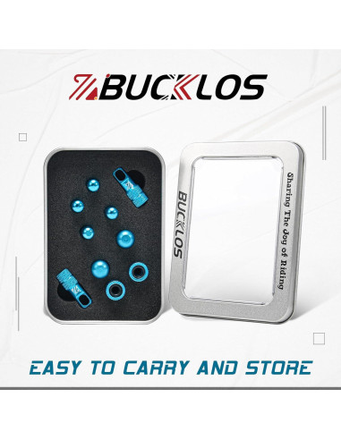 Conjunto de Tapas de Válvula BUCKLOS para Bicicletas - 10 Piezas