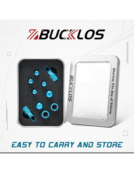 Conjunto de Tapas de Válvula BUCKLOS para Bicicletas - 10 Piezas Conjunto de Tapas de Válvula BUCKLOS para Bicicletas - 10 Piezas