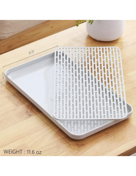 Escurridor de Tazas Bonilve con Bandeja Drenaje 39x22 cm Escurridor de Tazas Bonilve con Bandeja Drenaje 39x22 cm