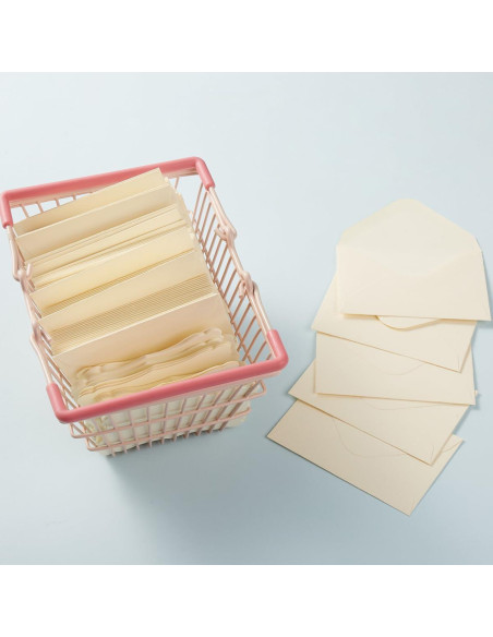 Paquete de 100 Mini Sobres Crema con Tarjetas de Visita Toperd Paquete de 100 Mini Sobres Crema con Tarjetas de Visita Toperd