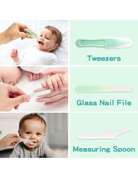 Kit de Cuidado para Bebés WXA 20 Piezas Cortador de Uñas Eléctrico Kit de Cuidado para Bebés WXA 20 Piezas Cortador de Uñas Eléctrico