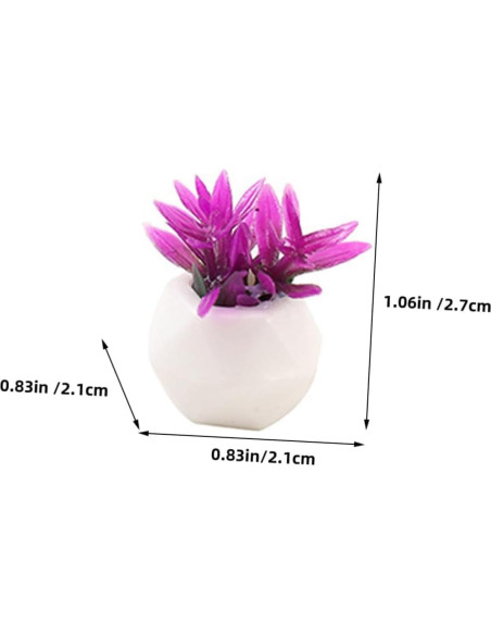 Conjunto 4PCS Mini Plantas Suculentas Resina WinldMonmo Conjunto 4PCS Mini Plantas Suculentas Resina WinldMonmo