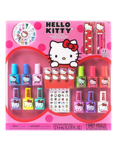 Set de Esmalte de Uñas a Base de Agua Hello Kitty - 12 Colores