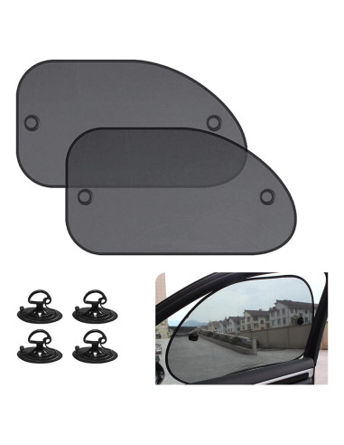 Protector Solar Ventanas Laterales Coche Tesnaao 66x38cm 2PCS