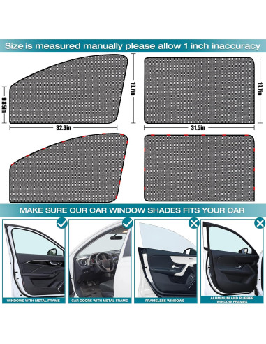 Sombrilla para Ventanas de Coche ZATOOTO - Protección UV y Malla