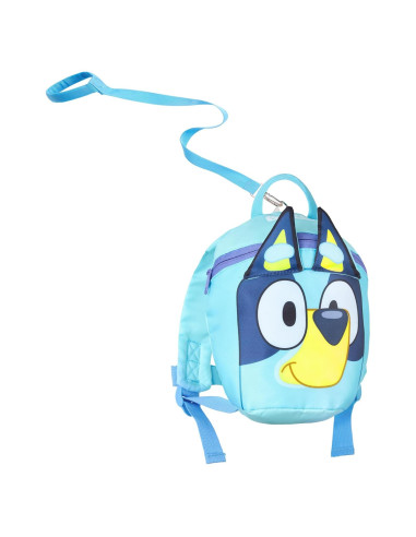 Mochila Bluey con Arnés de Seguridad para Niños 1-4 Años