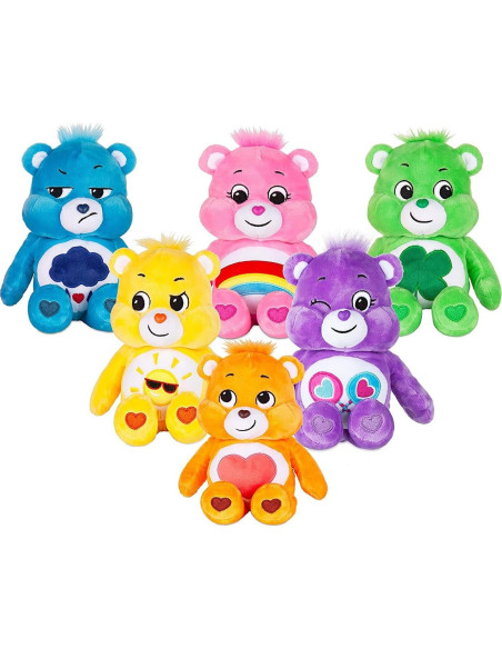 Care Bears Cheer Bear Peluche 22.86 cm - Suave y Coleccionable Care Bears Cheer Bear Peluche 22.86 cm - Suave y Coleccionable