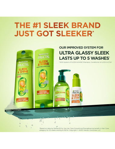 Set Garnier Fructis Suave y Brillante 1025.5 ml - Champú y Acondicionador