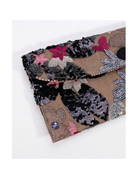 Bolso de mano floral con lentejuelas Verdusa - Talla única Bolso de mano floral con lentejuelas Verdusa - Talla única