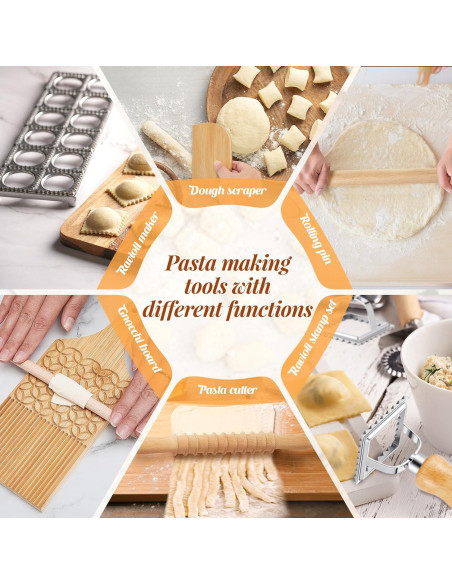 Juego de Herramientas para Hacer Pasta Tioncy 9 Pcs Juego de Herramientas para Hacer Pasta Tioncy 9 Pcs