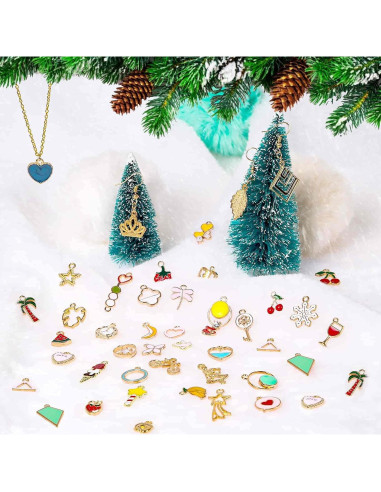 Kit de 200 Charms de Metal Mezclados Acejoz para Joyería DIY