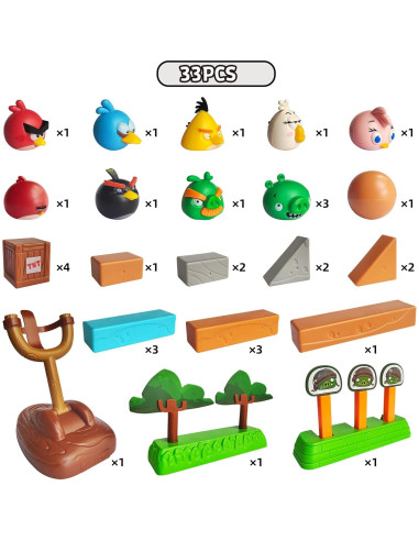 Juguete de Construcción Angry Birds 33 Piezas - SHANTOU