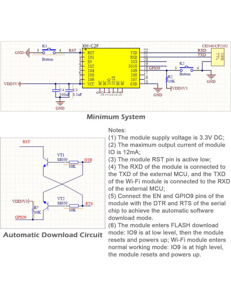 Módulo WiFi y Bluetooth Wishiot XH-C2X 4MB 32Mbit Dual Módulo WiFi y Bluetooth Wishiot XH-C2X 4MB 32Mbit Dual