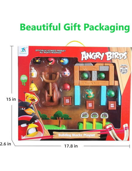 Juguete de Construcción Angry Birds 33 Piezas - SHANTOU Juguete de Construcción Angry Birds 33 Piezas - SHANTOU