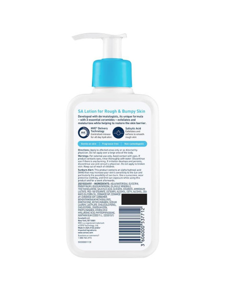 CeraVe Loción SA Exfoliante para Piel Áspera 226.8g CeraVe Loción SA Exfoliante para Piel Áspera 226.8g
