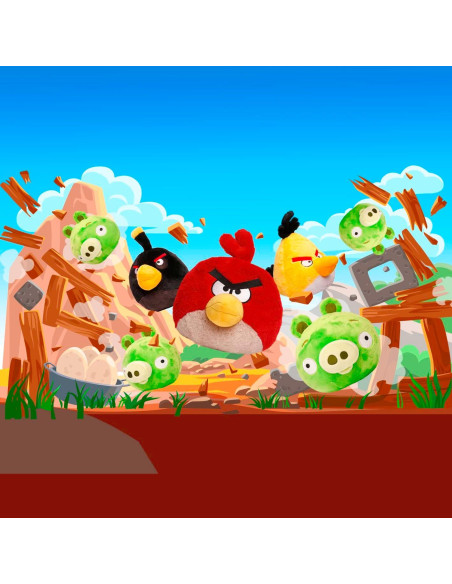 Muñeco de Peluche Angry Birds Cerdo Verde Mighty Mojo 18 cm Muñeco de Peluche Angry Birds Cerdo Verde Mighty Mojo 18 cm