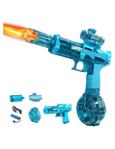 Pistola de Agua Eléctrica ZUANLONG con Luz LED y Alcance 9.75m