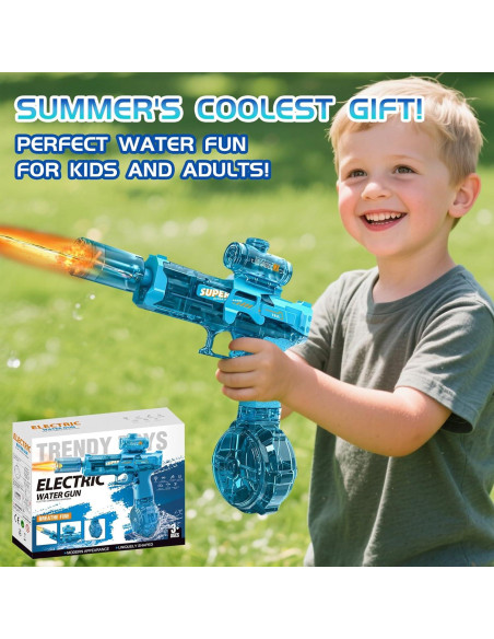 Pistola de Agua Eléctrica ZUANLONG con Luz LED y Alcance 9.75m Pistola de Agua Eléctrica ZUANLONG con Luz LED y Alcance 9.75m